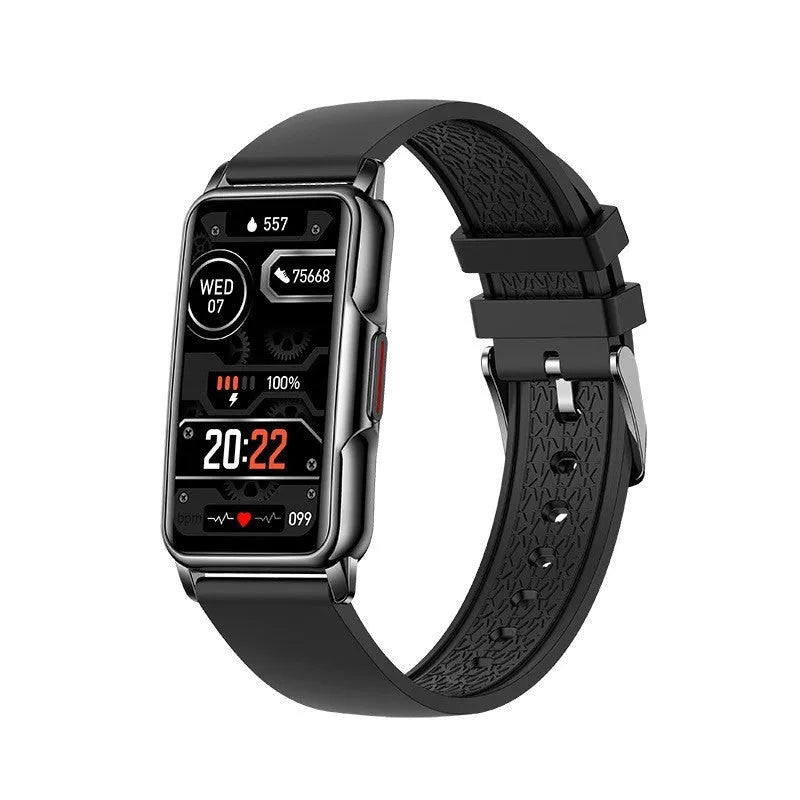 1.47 inch sports smart bracelet Bluetooth watch silicone strap touch button operation multiple colours