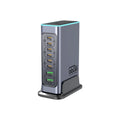 660W Gallium Nitride desktop charger with multiple international plug options