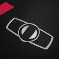 Silver ABS plastic interior trim sticker for BMW headlight switch frame