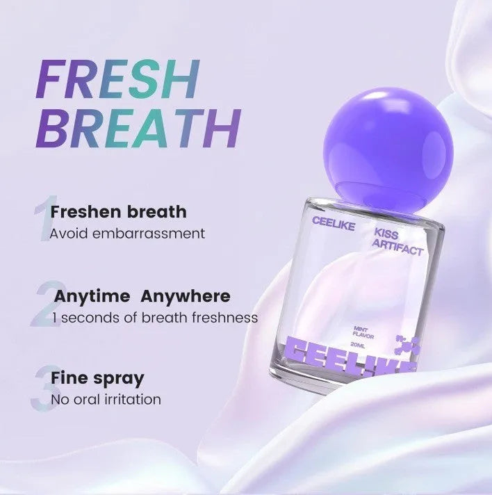Compact 20ml bottle of probiotic oral care spray for dental hygiene.