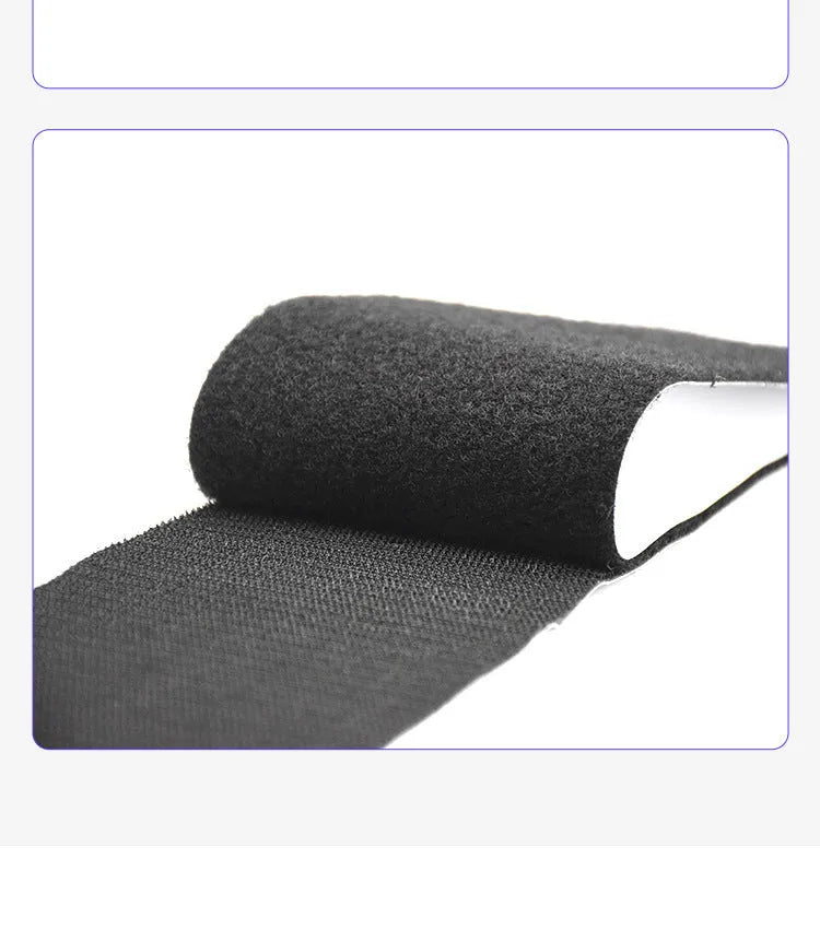 Two pairs of high temperature resistant adhesive Velcro strips for car license plate fixing 100x500mm