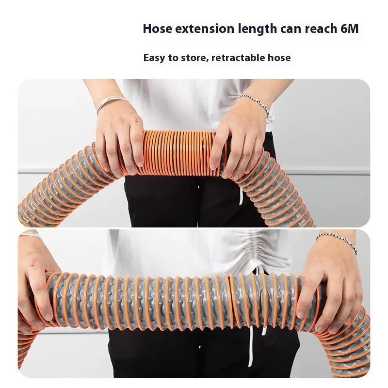 90 degree rotary elbow joint sewage hose assembly with 4.5 metre polypropylene drainage hose