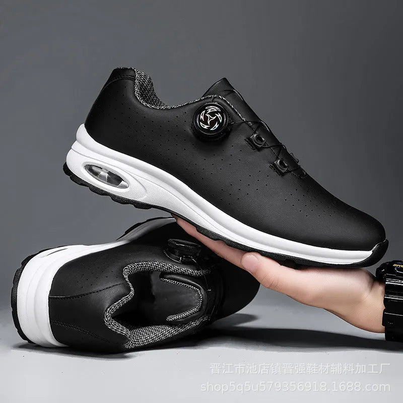 Low top mesh casual shoes with cross shoulder straps and composite sole in black or white