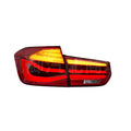 BMW 3 Series modified LED tail light assembly in red or smoked black finish.