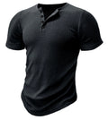 Men's slim-fit sports muscle t-shirt in polyester available in white, black, khaki, army green, navy blue