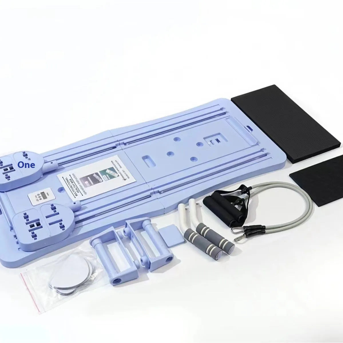 Foldable purple PP belly panel fitness board for abdominal exercises