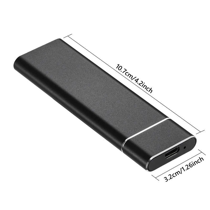 6TB ultra-thin metal SSD mobile hard disk with external power supply, available in five colours.