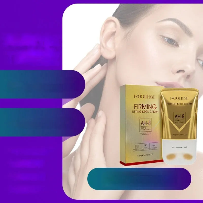 Neck moisturising massage cream tube for dry skin treatment