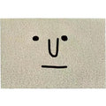 Mr Big Nose cartoon facial expression PVC household floor mat in a square shape.