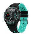 GPS smart watch with square screen and silicone sports bracelet in multiple colour options