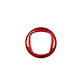 Real dry carbon fibre steering wheel decorative sticker frame in black or red, 280mm size
