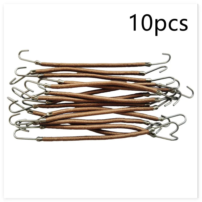 Double hook hair styling tool for wigs and extensions in solid colour finish