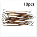 Double hook hair styling tool for wigs and extensions in solid colour finish