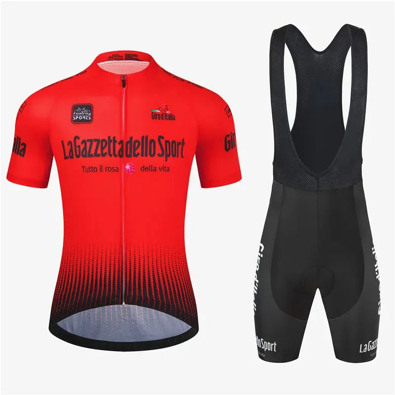 Short sleeve unisex cycling suit in a quick-dry fabric for summer road biking.