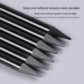 Carbonized Pencil Suit showing six graphite pencils and three carbonized pencils on wooden casing with suction card packaging
