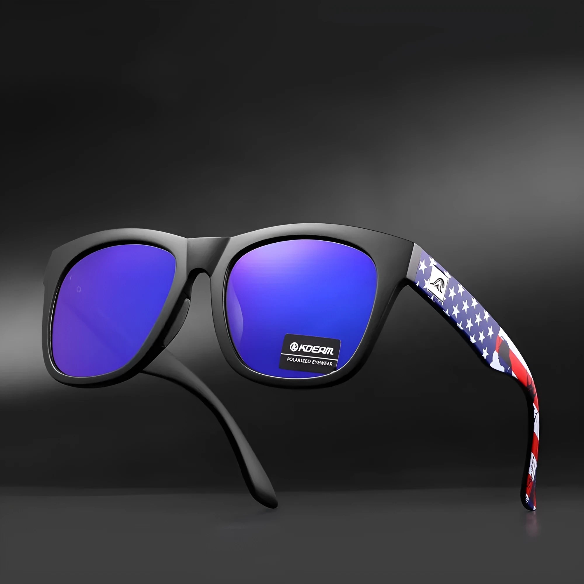 Polarised sunglasses with thickened TAC lenses and PC frame for outdoor UV protection