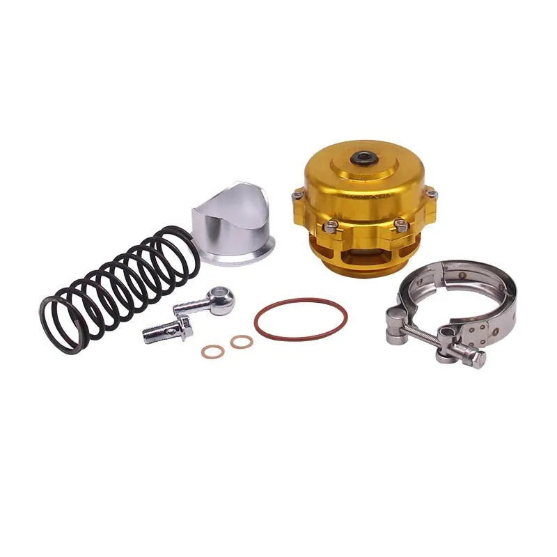 50mm aluminium alloy automotive blow-off valve in six colour options for turbo surge protection.