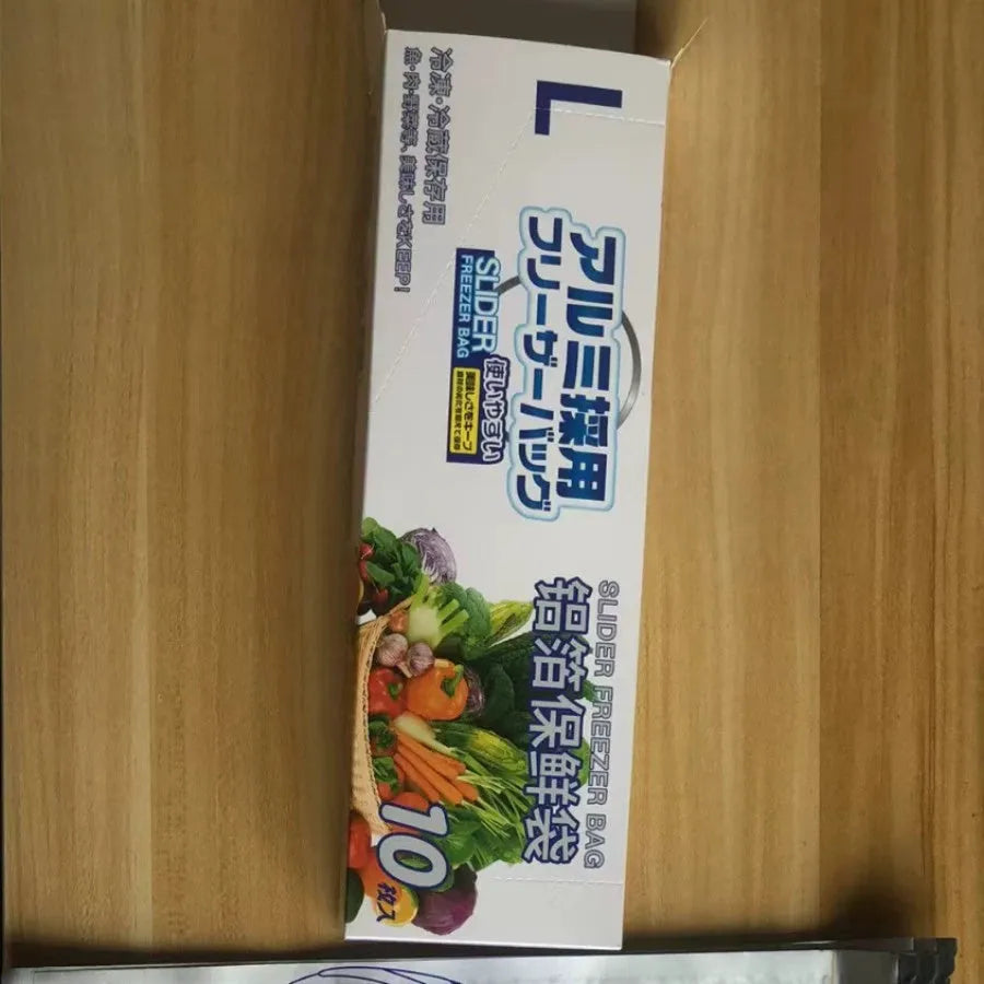 Aluminium foil resealable fresh-keeping bags in three sizes with temperature resistance