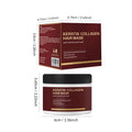 100ml pot of collagen protein hair mask for moisturising and repairing dry hair.