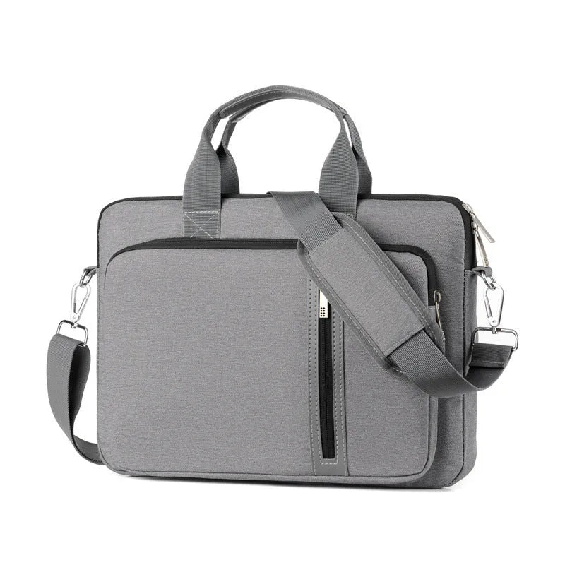 Large capacity shockproof notebook bag in black, suitable for 15.6 inch laptop