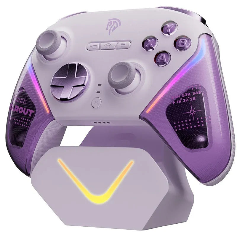 Rocker Smart Startstop Charging Base for game controller in black, green, or purple colour