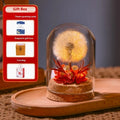 Glass dandelion night light ornament in gradient colour options