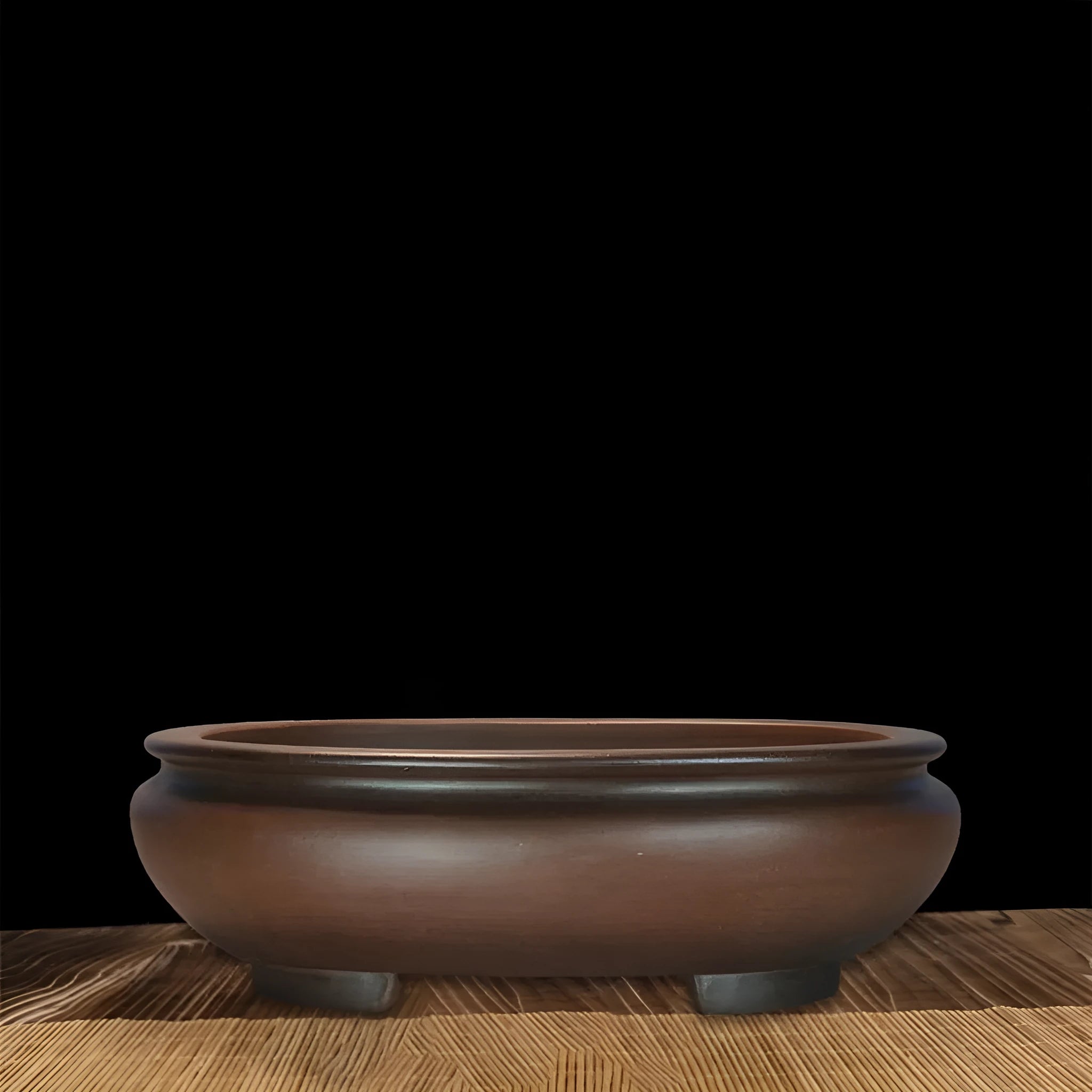Purple sand porcelain desktop flowerpot with handmade classical styling for indoor plants