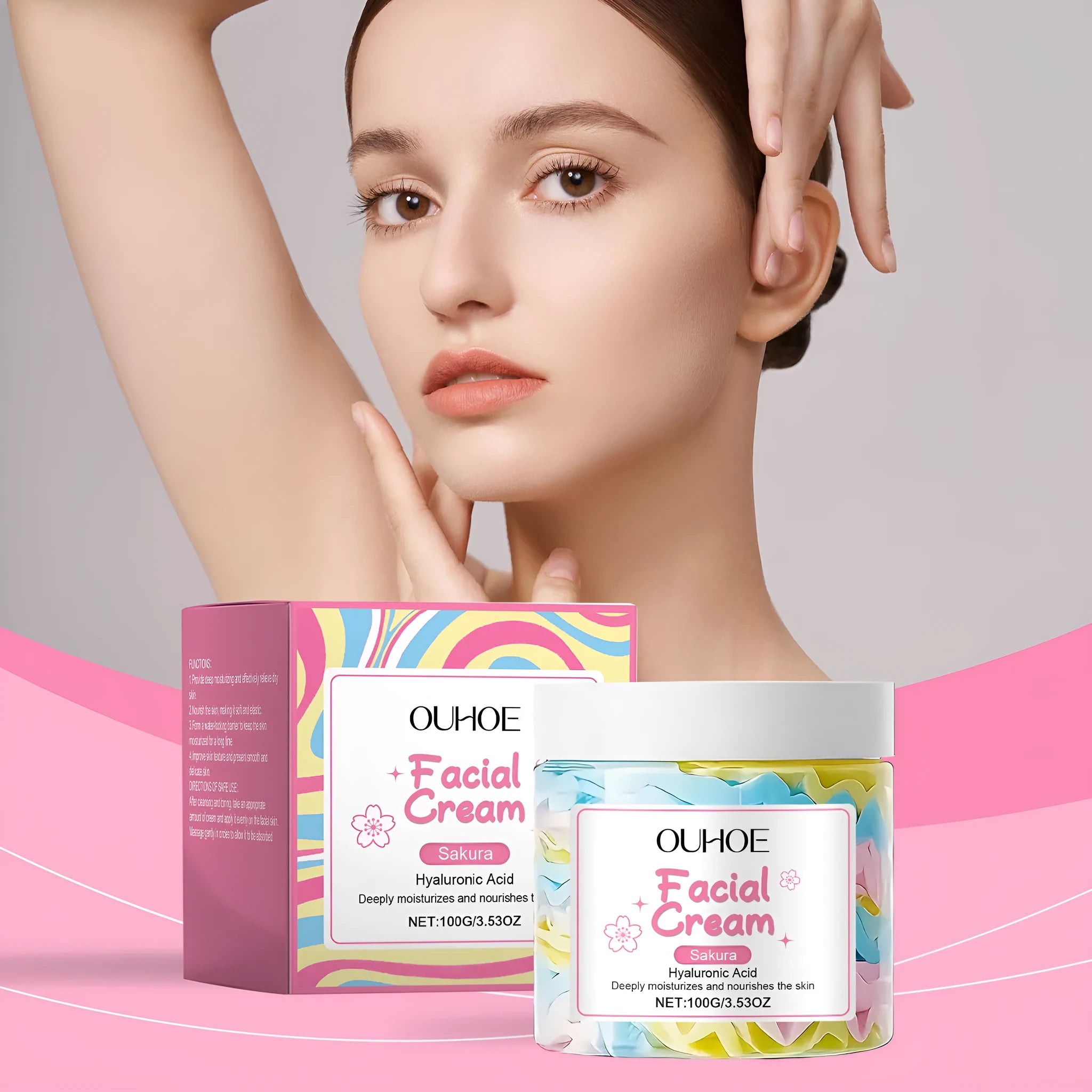 Sakura Butter Cream 100g facial moisturiser in 5.7cm container