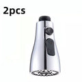 Universal pressurized kitchen faucet sprayer adapter with 360-degree rotation in matte black finish