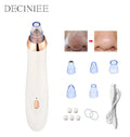 Electric blackhead remover tool with vacuum suction and set of five nozzle attachments