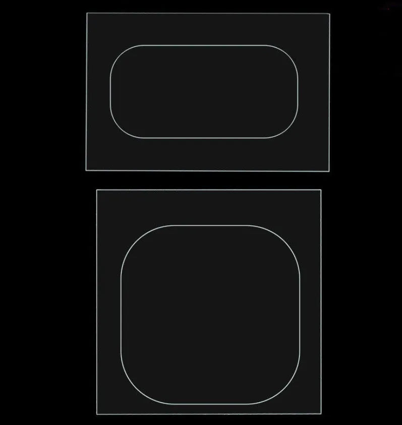 Tempered glass protective film for Samsung Galaxy rear camera lens and flash.