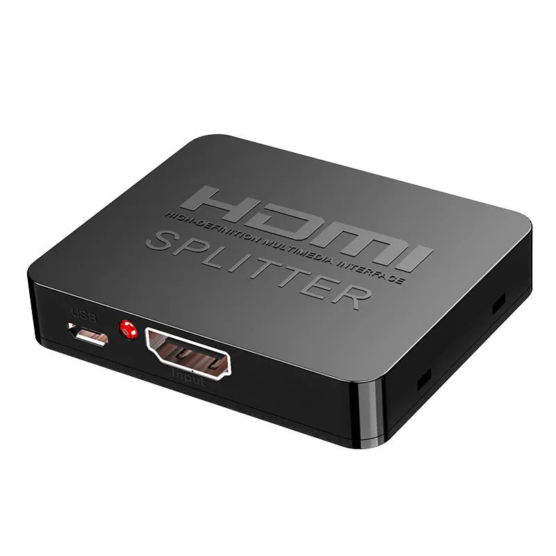 HDMI 1 to 2 splitter 4K series with power cables