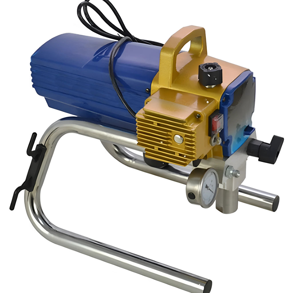Blue electric airless spray painting machine with spray gun and 50cm extension rod