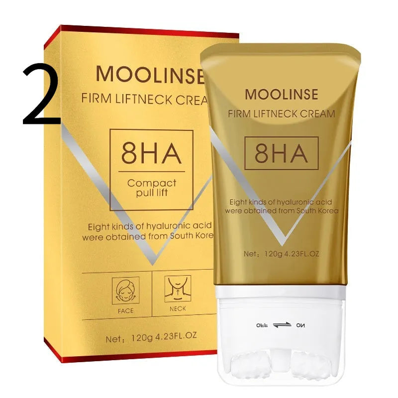 Neck moisturising massage cream tube for dry skin treatment