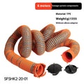 90 degree rotary elbow joint sewage hose assembly with 4.5 metre polypropylene drainage hose