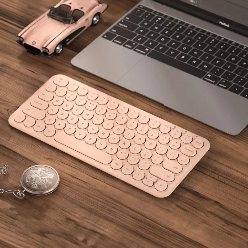 Ultra-thin wireless keyboard and optical mouse set in black colour with USB receivers