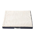 Removable washable memory sponge dog mat in brown colour showing size options