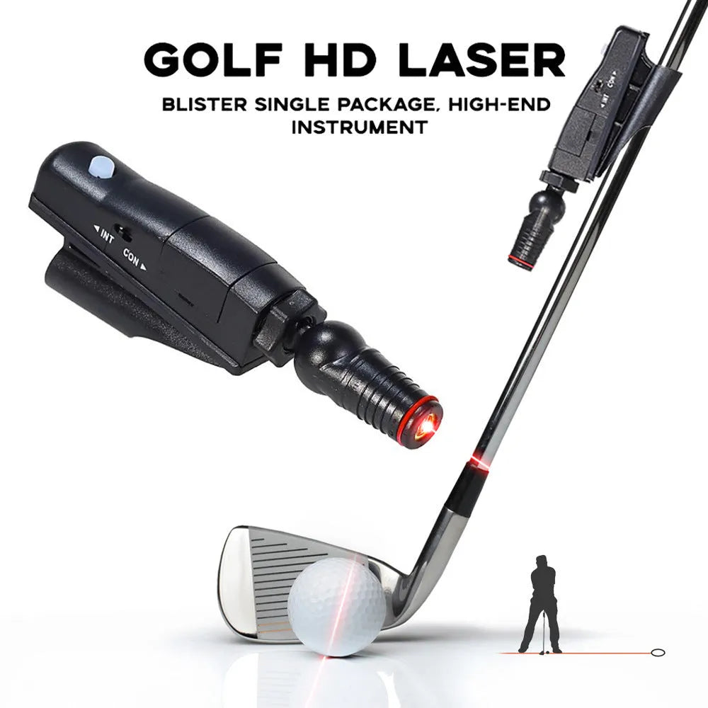 Black golf push rod laser aiming instrument sight for putting alignment practice