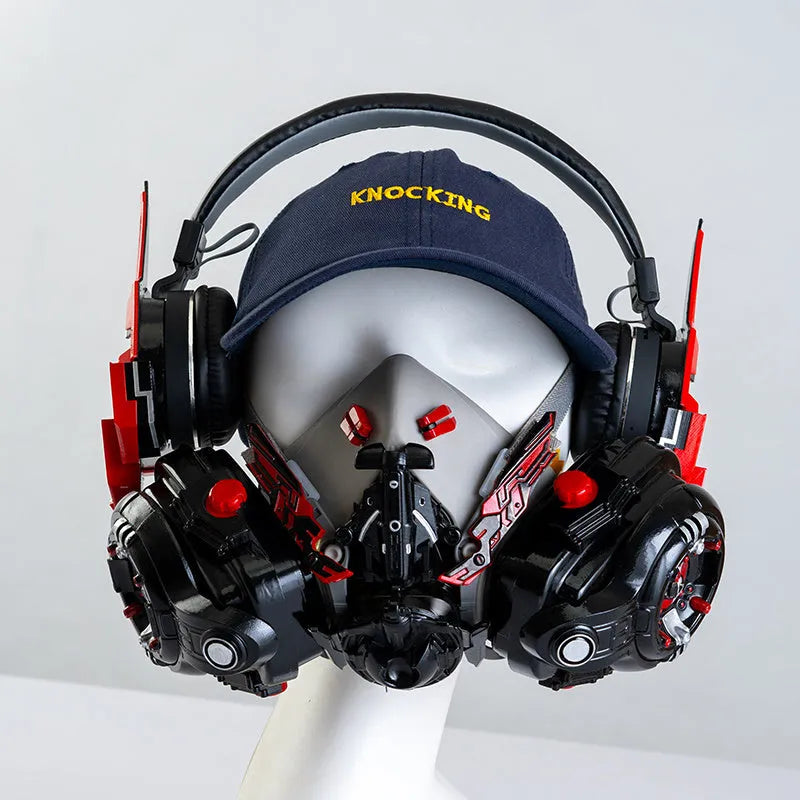 Men's Tech Mecha Wireless Bluetooth headphones in plastic with various colour options USB charging
