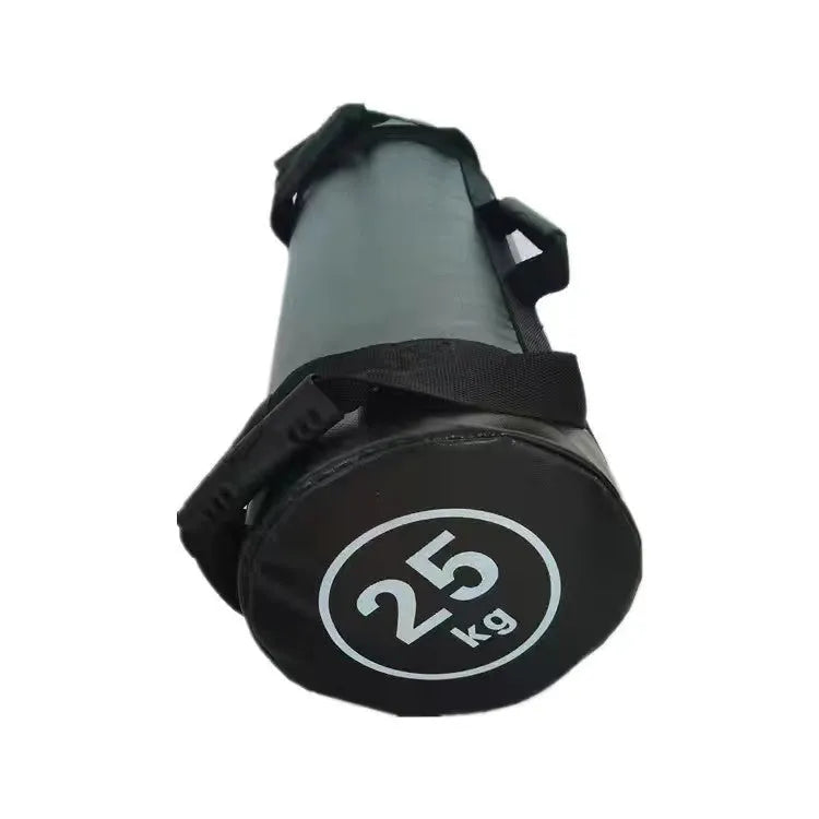 Flat white leather PVC fitness power bag sandbag for weight training in 5KG to 30KG options