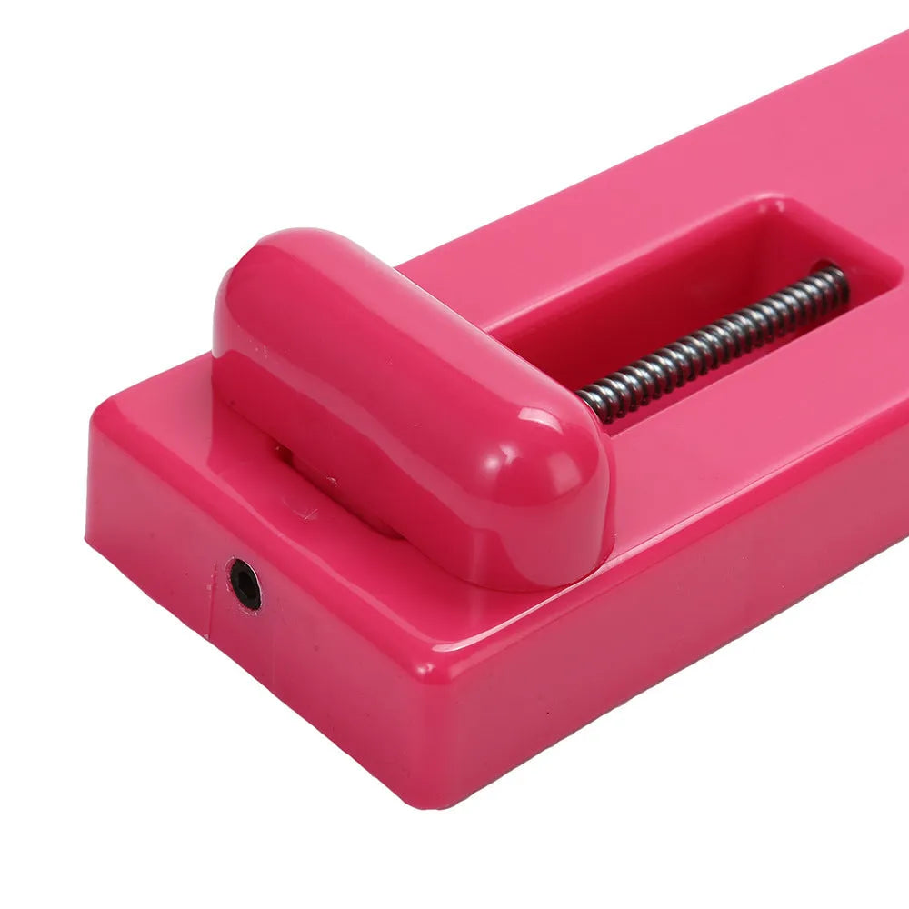Pink and white ballet foot trainer for instep strength and rotation exercises