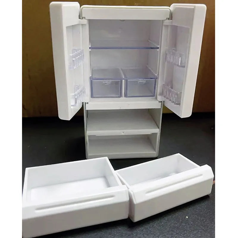White plastic miniature candy toy model with LED light-up feature showing 11.4cm height dimensions