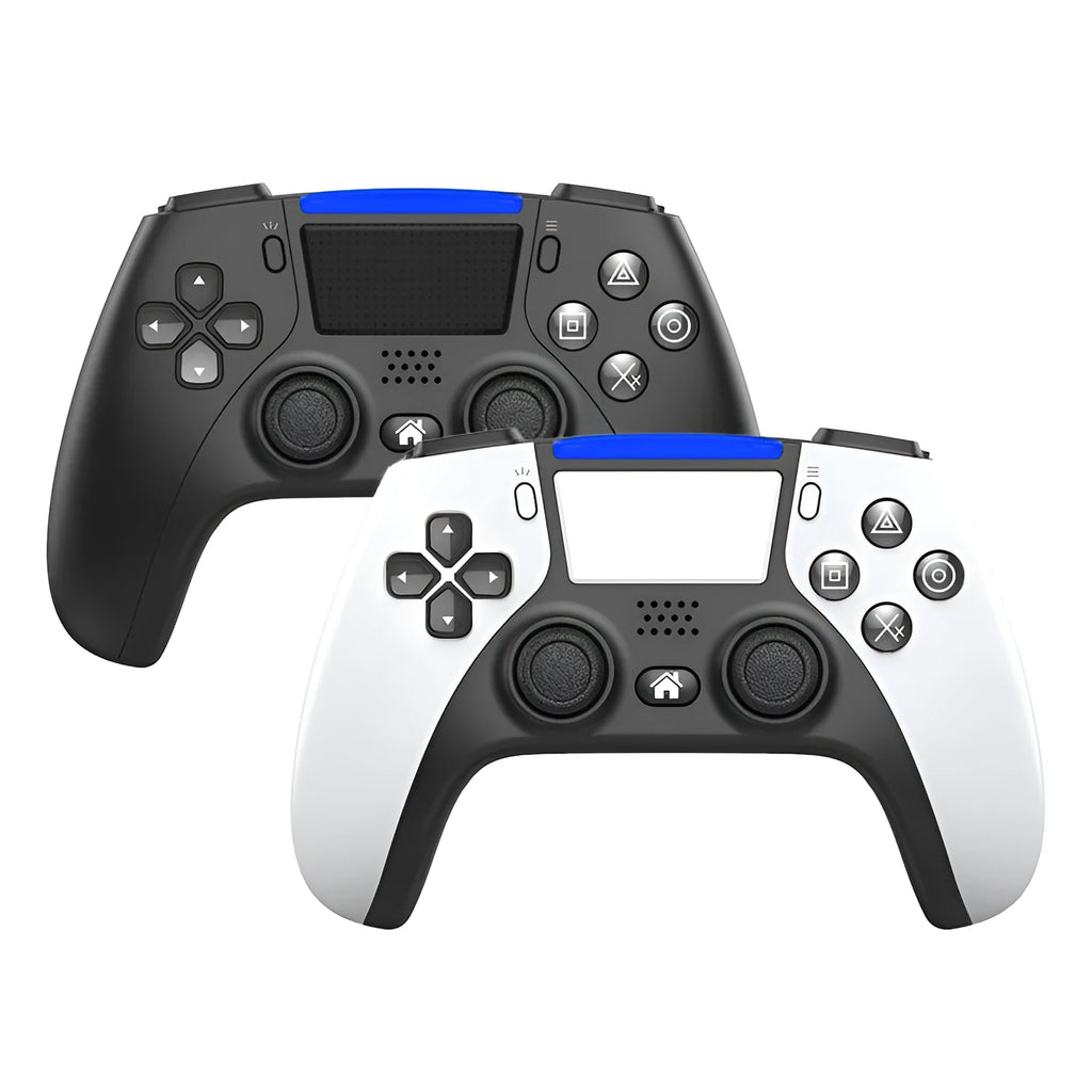 Bluetooth wireless gamepad in black ABS plastic with buttons and joysticks, 273g