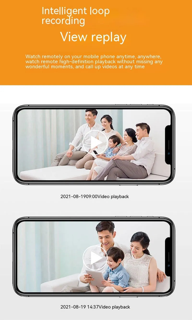 Wireless WiFi bulb security camera showing compact 5cm diameter design with plastic and metal housing