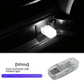 Car USB LED ambience light with touch controls and voice activation for interior illumination