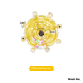 Parrot bite toy 6cm turntable wheel in transparent colour for small and medium parrots