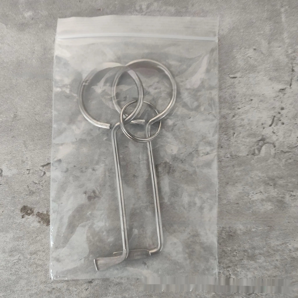 Two alloy wrench tools from portable universal maintenance set