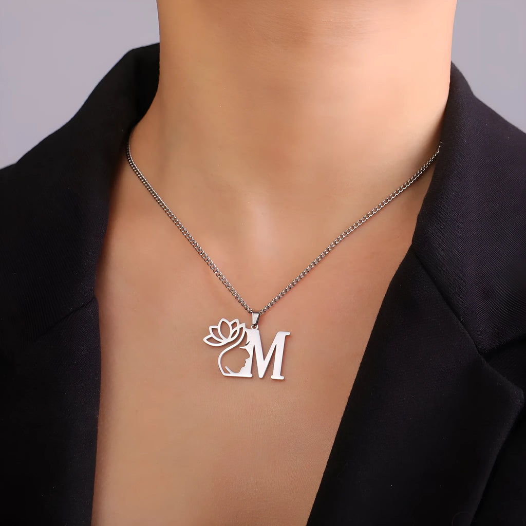 Stainless steel cross chain fashion necklace with electroplated finish and pendant