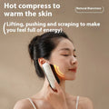 Golden yellow electric scrapping plate with USB charging port for constant temperature vibration massage