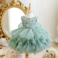 Girl's Mori style princess birthday party dress in princess colour, available in 80cm to 150cm heights